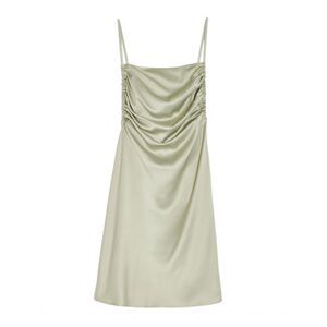 DANIELLE BERNSTEIN Womens Green Spaghetti Strap Above The Knee Shift Dress 10